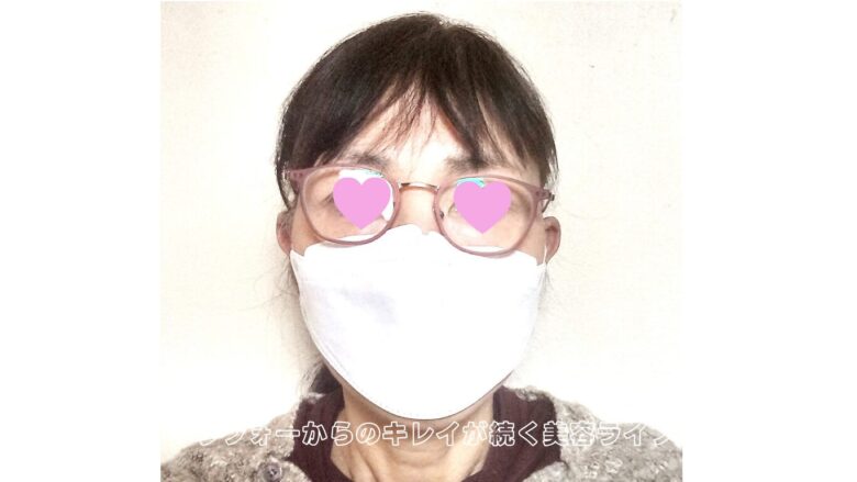 clauraメガネのウエリントンを装着